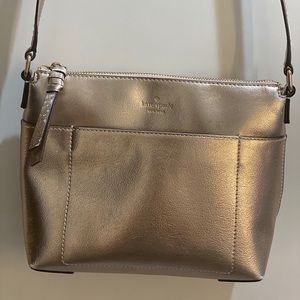 Kate Spade Metallic Leather Shoulder Crossbody Bag